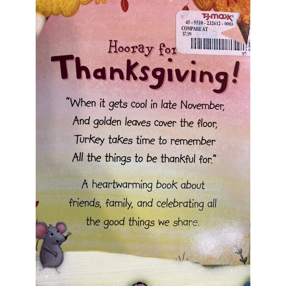 Hooray For Thanksgiving! Board Book By Kim Barnes Priddy Books Childrens Story - Picture 5 of 13